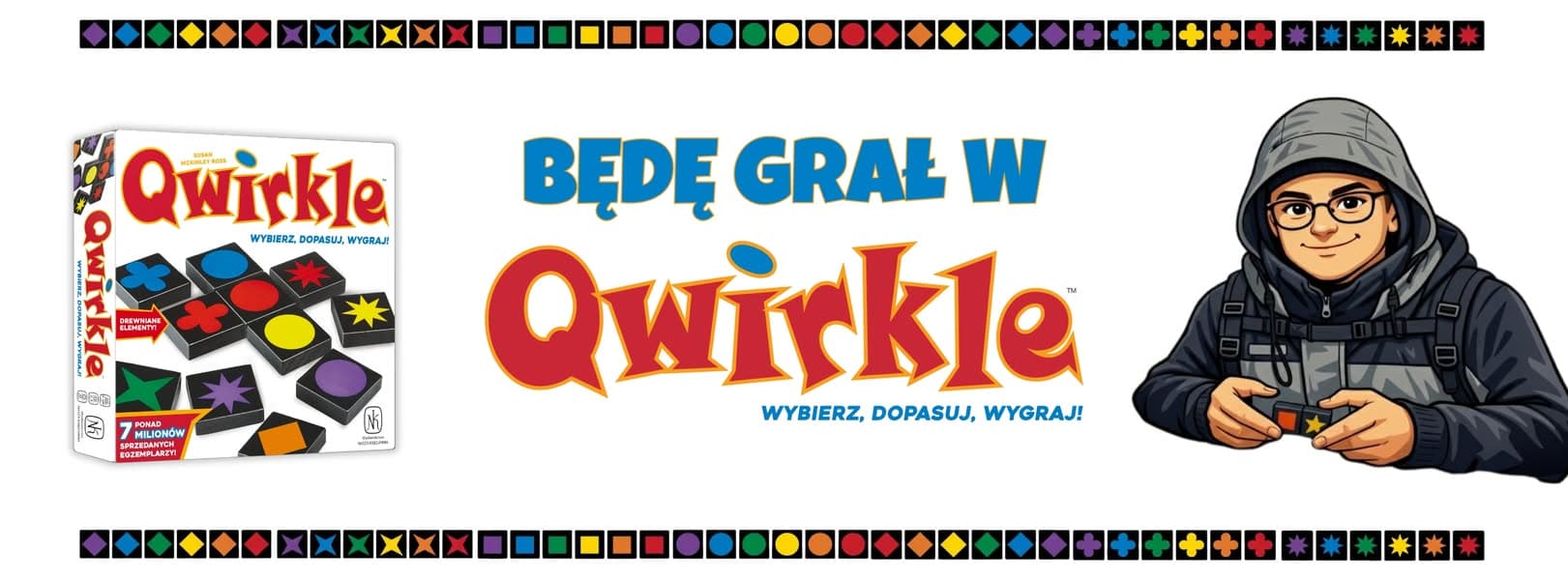 Grafika Będę grał w Qwirkle